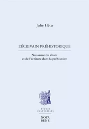 L'ECRIVAIN PREHISTORIQUE