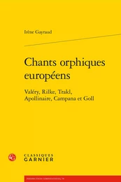 Chants orphiques européens