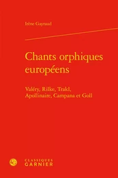 Chants orphiques européens