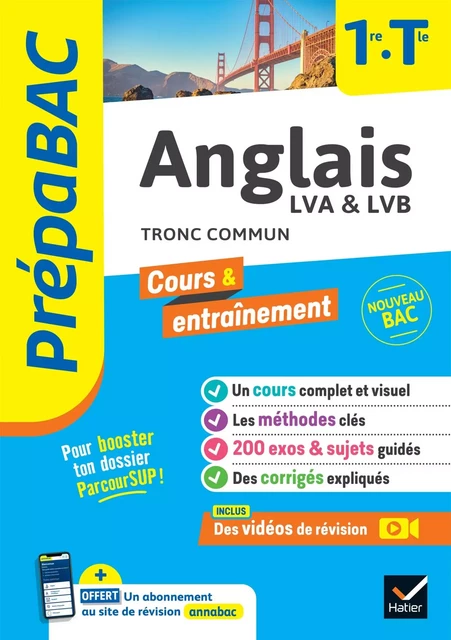 Prépabac - Anglais 1re/Tle - Bac 2025 - Sophie Béthery-Dostes, Sylvie Collard-Rebeyrolle, Martine Guigue, Élisabeth Cascalès-Miquel - HATIER