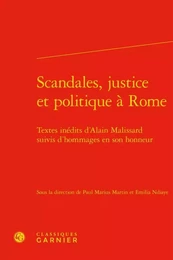 Scandales, justice et politique à Rome