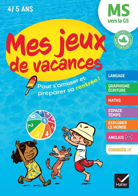 Mes jeux de vacances - Cahier de vacances 2024 de la MS vers la GS - Florence Doutremepuich, Françoise Perraud, Marie-Hélène Tran-Duc - HATIER