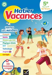 Hatier vacances - Cahier de vacances 2024 Toutes les matières - de la 5e vers la 4e