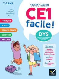 Mon CE1 facile ! Adapté aux enfants DYS ou en difficulté d'apprentissage - 8 ans