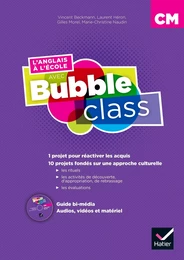 Méthode d'anglais : L'anglais à l'école avec Bubble Class - CM1-CM2 - Éd.2018 - Guide péda bi-média