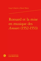 Ronsard et la mise en musique des Amours (1552-1553)