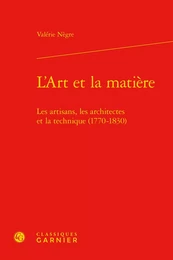 L'Art et la matière