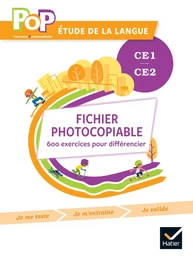 POP - Etude de la langue CE1 CE2 Ed. 2022 - fichier photocopiable pour la différenciation