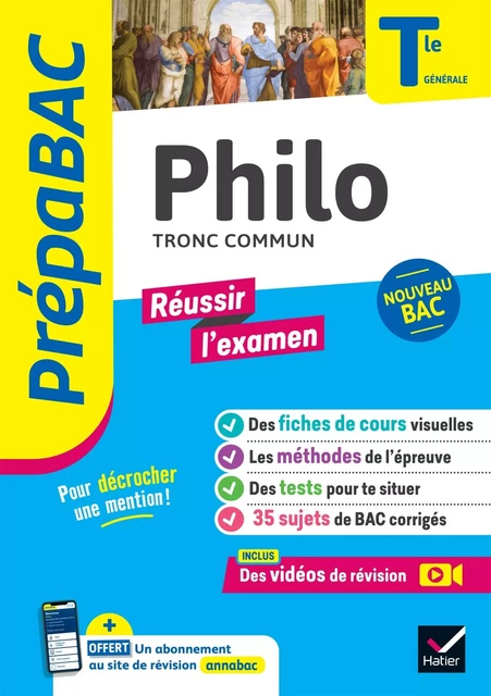 Prépabac Réussir l'examen - Philo Tle générale - Bac 2025 - Johnny Brousmiche, Anthony Dekhil, Patrick Ghrenassia, Justine Janvier, Charlotte Noirot-Nérin, Caroline Verleyen - HATIER