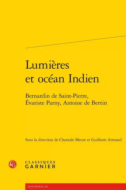 Lumières et océan Indien -  Collectif - CLASSIQ GARNIER