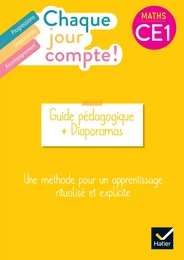 Chaque jour compte - Maths CE1 Ed. 2023 - Guide bi média et accès site + PPT