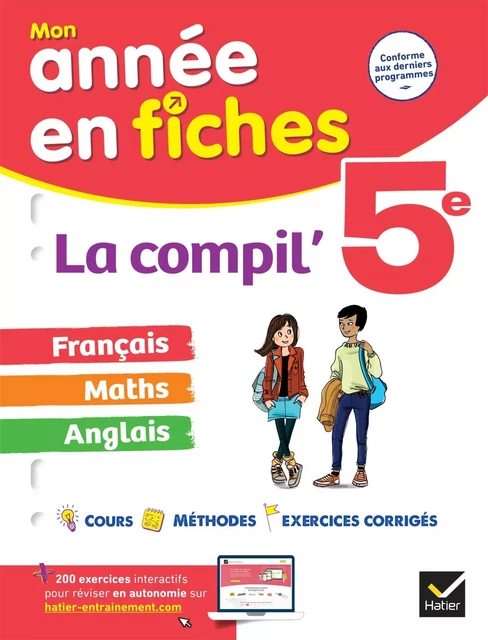 La Compil' 5e (tout-en-un) : français, maths et anglais -  Collectif - HATIER