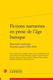 Fictions narratives en prose de l'âge baroque