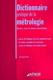 Dictionnaire pratique de la métrologie