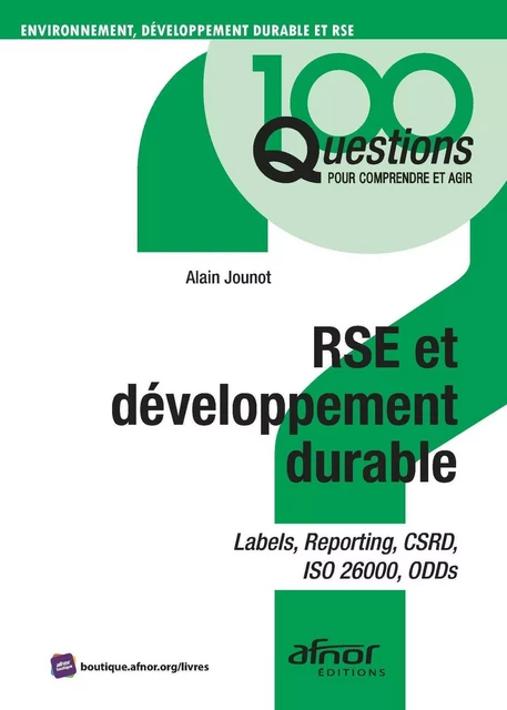 RSE et développement durable - Alain Jounot - AFNOR