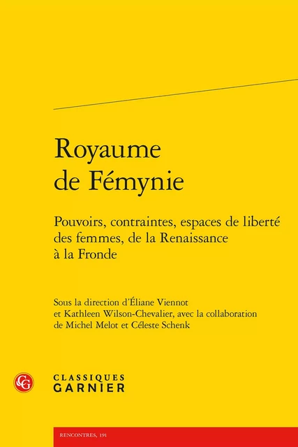 Royaume de Fémynie -  Collectif - CLASSIQ GARNIER