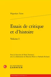 Essais de critique et d'histoire