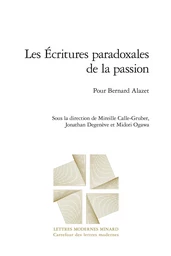 Les Écritures paradoxales de la passion