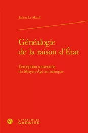 Généalogie de la raison d'État