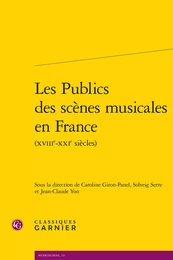 Les Publics des scènes musicales en France