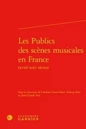 Les Publics des scènes musicales en France