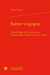 Sainte vergogne