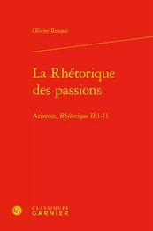 La Rhétorique des passions