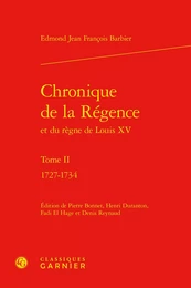 Chronique de la Régence