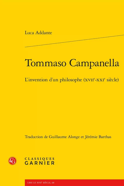 Tommaso Campanella - Luca Addante - CLASSIQ GARNIER