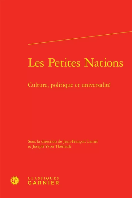 Les Petites Nations -  Collectif - CLASSIQ GARNIER