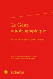 Le Geste autobiographique