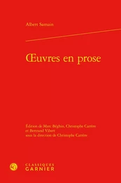 oeuvres en prose