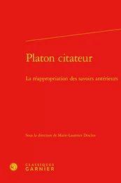 Platon citateur