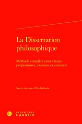 La Dissertation philosophique