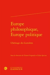 Europe philosophique, Europe politique