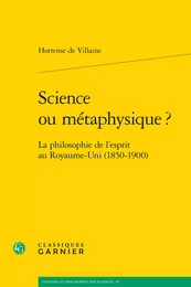 Science ou métaphysique ?