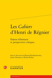 Les Cahiers d'Henri de Régnier