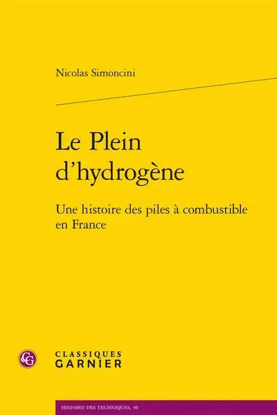 Le Plein d'hydrogène - Nicolas Simoncini - CLASSIQ GARNIER