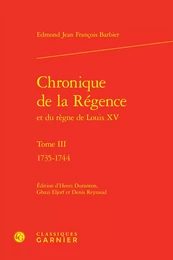 Chronique de la Régence