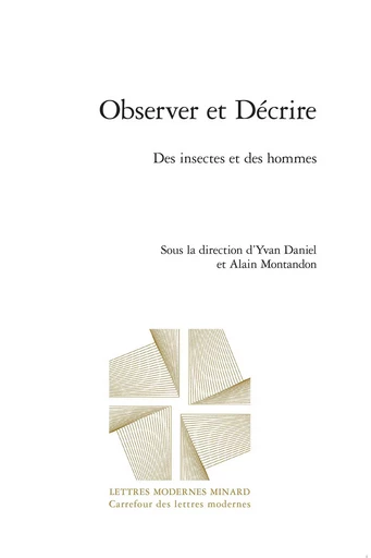 Observer et Décrire -  Collectif - CLASSIQ GARNIER