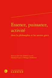 Essence, puissance, activité