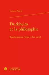 Durkheim et la philosophie