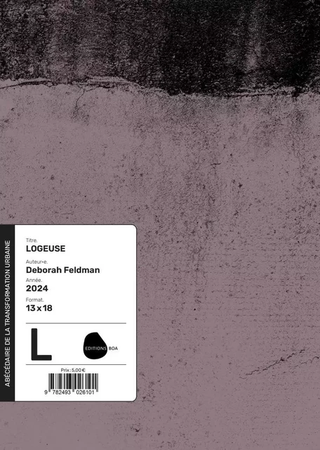 Logeuse - Deborah Feldman - EDITIONS BOA