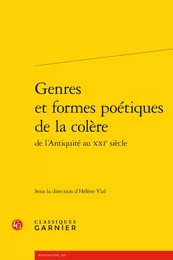 Genres et formes poétiques de la colère