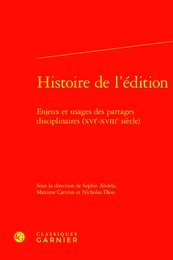 Histoire de l'édition