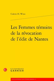 Les Femmes témoins de la révocation de l'édit de Nantes