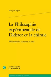 La Philosophie expérimentale de Diderot et la chimie