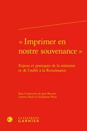 « Imprimer en nostre souvenance »