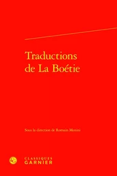 Traductions de La Boétie