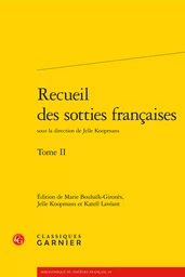 Recueil des sotties françaises